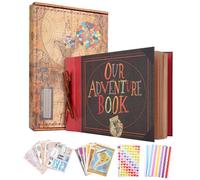 Our Adventure Book 11.9 * 7.6inch 80 PáGinas, Texto En Relieve Tapa Dura Movie Up Adventure Bookscrapbooking,¡Perfecto Para Aniversarios, Bodas,Viajes,Navidad,Regalos De Pareja!