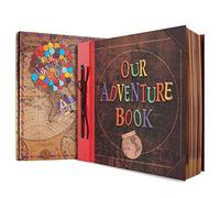 Our Adventure Book Scrapbooking 12.3 * 12.1 Pulgadas 60 PáGinas,Texto En Relieve PelíCula De Tapa Dura Adventure Book áLbum De Recortes De Viajes,CumpleañOs,Bodas, Viajes,Navidad