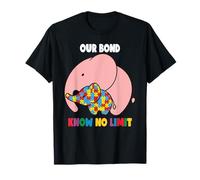 Our Bond Madre Hija Autista Niñas Autistas Concientización sobre el Autismo Mamá Camiseta