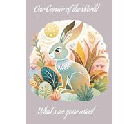 Our Corner of the World | Whats on your mind: Designed journal | Blank Notebook | Personal diary