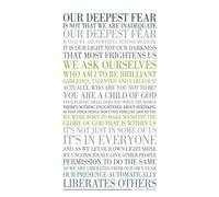 Our Deepest Fear By Marianne Williamson Multicoloured Notebook: Journal for Writing, Size 6" x 9" inches, Lined blank , 110 Pages Glossy