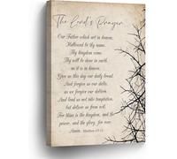 Our Father in Heaven Prayer Poster, Traditional Lord's Prayer Wall Art from Matthew 6, Christian Home Office Scripture Decor(Unframed,16x24inch(40x60cm))