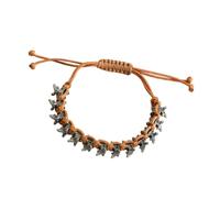 our fave Aleación ajustable de hueso de dragón trenzado estilo punk para hombres y mujeres, accesorio de moda de aleación trenzada, color negro, m, como se describe