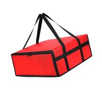our fave Bolsa aislante con asa, impermeable, tela no tejida, bolsa de entrega de pizza, calentador de alimentos portátil para picnics al aire libre, Re, 50x50x20.5cm