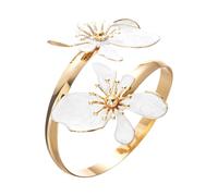 our fave Brazalete ajustable de apertura para mujer y niña, joyería de mano, textura de aleación, perfecto para amantes de la moda, diseño exagerado, declaración única, talla única, como se describe
