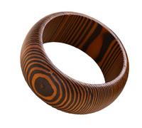 our fave Brazalete de madera con diseño exagerado tallado a mano, madera dura natural, ajuste cómodo, ajustable, joyería de regalo, talla única, como se describe