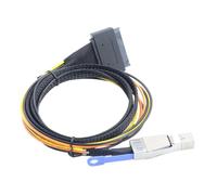 our fave Cable de almacenamiento para servidor SFF-8644 a SFF-8639 abierto con fuente de alimentación integrada, cable abierto, transmisión de datos, combinación de potencia
