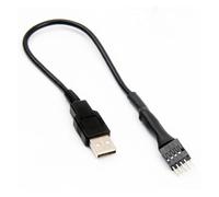 our fave Cable divisor de extensión macho de 9 pines macho 1 a 1, adaptador macho a panel frontal USB