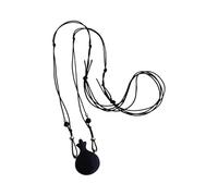 our fave Cadena de cuentas de madera inspirada con un pequeño colgante de caldera y calabaza, casual, elegante, regalo de joyería retro, collar con colgante de calabaza, One Size, como se describe