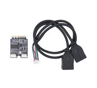 our fave Convertidores USB pequeños WiFi A+E a doble cable USB 2.0, amplia compatibilidad para accesorios de computadora PCIe a adaptador