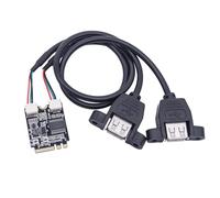 our fave Convertidores USB pequeños WiFi A+E a doble cable USB 2.0, amplia compatibilidad para accesorios de computadora PCIe a adaptador