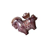 our fave Encantadora figura de caballo de la suerte, adorno de resina que transforma el color con la temperatura, cambia de color, té para mascotas, accesorio de té sensible al calor, decoración que