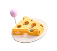 our fave Entertaining Puss - Juguete masticable con forma de esfera de peaje para ejercicio, ampliador largo permanente para edificios y uso en interiores, diseño de gato verde