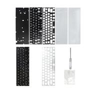 our fave GH60 - Placa PCB para teclado, 8000 Hz, tasa de sondeo y retroiluminación de luz de color para juegos y personalización, placa de aluminio, teclado de carbono, PCB