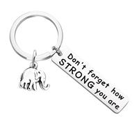 our fave Llavero de elefante para motivación, símbolo de sabiduría hecho a mano, adorno de escritorio, regalos inspiradores para la familia, llavero inspirador de metal para decoración de escritorio