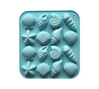 our fave Moldes de silicona para hornear con 16 cavidades con temática de mar para chocolate, caramelo, conchas, estrellas de mar, molde de grado alimenticio