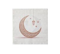 our fave Paquete de 1 servilleta estampada de la serie Moon funcional, suave, absorbente, materiales fáciles de usar para fiestas y cenas