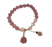 our fave Perlas de cristal con cuentas elásticas, coloridas, accesorio espiritual para bienestar y energía positiva, perlas de imitación para mujer, One Size, como se describe