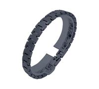 our fave Pulsera ancha ajustable de acero de tungsteno para hombre, accesorio de joyería resistente, One Size, como se describe