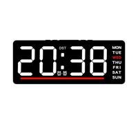 our fave Reloj despertador digital silencioso con termómetros de habitación, luz de varios colores, ideal para personas que duermen ligeramente, reloj silencioso para dormitorio