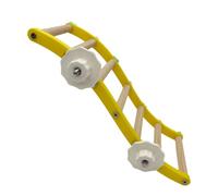 our fave Soporte de plataforma de madera para pájaros, loros, columpio de juguete para pájaros, columpio con cuentas masticables, juguete de madera natural, loros, puente colgante