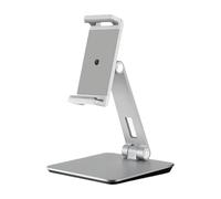 our fave Soporte plegable de aluminio para tabletas con rotación de 360 grados y abrazadera segura para oficinas en casa o estudio, soporte de escritorio para tabletas