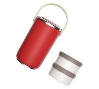 our fave Tarro de alimentos aislado al vacío de acero inoxidable con asa, a prueba de fugas, apilable, lonchera Bentos para oficinas al aire libre