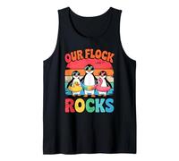 Our Flock Rocks Penguins Sunglasses Fun Camiseta sin Mangas