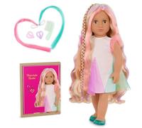 Our Generation - 18-Inch Hair Grow Doll - Extendable Braid & Styling Accessories - Pretend Play - Toys for Kids Ages 3 Years Old & Up - Tessie from Hair to There
