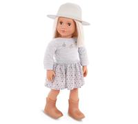 Our Generation - Abigale - Muñeca de Moda de 46 cm - Cabello Rubio Platino y Ojos Color Avellana realistas - Jersey Ecuestre con dijes y Sombrero de ala - Juguete para niños a Partir de 3 años