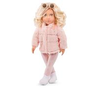 Our Generation - AVA - Muñeca de Moda de 46 cm - Cabello Rubio Ondulado y Ojos Azul Claro realistas - Abrigo de Piel sintética Rosa - Jugar a Simular - Juguete para niños a Partir de 3 años