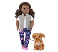 Our Generation Muñeca 46 cm con Perro-Malia, Color (Battat BD31202C1Z)