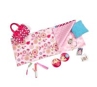 Our Generation - Conjunto de Fiesta de Pijamas de Lunares - Saco de Dormir - Jugar a la Comida - Accesorios para muñecas de 46 cm - Jugar a Simular - Juguete para niños a Partir de 3 años