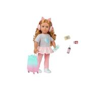 Our Generation Doll OG Deluxe - Linzi The Traveler - Muñeca Escolar de 18 Pulgadas - Juego de simulación - Juguetes para niños a Partir de 3 años