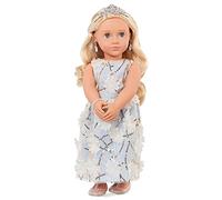 Our Generation - Ellory - Muñeca de 46 cm con vestido de flores - Cabello rubio y ojos azules - Accesorios de joyería - Jugar a simular - Juguete para niños a partir de 3 años