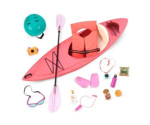 Our Generation Juego de Aventura de Kayak de 18 Pulgadas