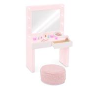 Our Generation Juego de Mesa de vanidad Rosa - Light-up Mirror - Pretend Make-up & Styling Items - Accesorios para muñecas de 18 Pulgadas - Toys for Kids Ages 3 & Up - Glam & Glow Vanity Set
