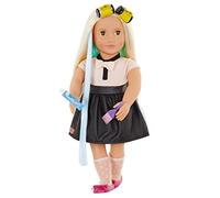 Our Generation - Kit de Peinado - Accesorios para muñecas (46 cm) - Secador de Pelo, Horquillas, Extensiones de Pelo - Juego de fantasía - Juguetes para niños a Partir de 3 años - Highlight My Day