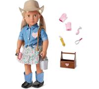 Our Generation - Lainey - Muñeca Vaquera Articulada de 46 cm - Ojos Color Avellana y Cabello Rubio Largo realistas - Juguete para niños a Partir de 3 años