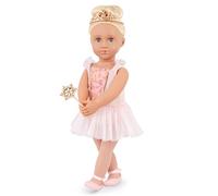 Our Generation - 18-Inch Sugar Plum Fairy Doll - Lifelike Blue Eyes & Long Blonde Hair - Pink Ballet Dress, Tiara & Wand Accessories - Pretend Play - Toys for Kids Ages 3 & Up - Lalia