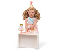 Our Generation - Romy - Muñeca de cumpleaños de 46 cm - Cabello Rubio Oscuro Ondulado y Ojos Marrones realistas - Juguete para niños a Partir de 3 años