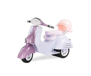Our Generation - Scooter Ride In Style - Morado y Azul - Accesorios para muñecas de 46 cm - Scooter - Juego de vehículos - Jugar a Simular - Juguete para niños a Partir de 3 años