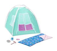 Our Generation - Set Campista Feliz - Set de Camping - Tienda y Saco de Dormir - Accesorios para muñecas de 46 cm - Jugar a Simular - Juguete para niños a Partir de 3 años