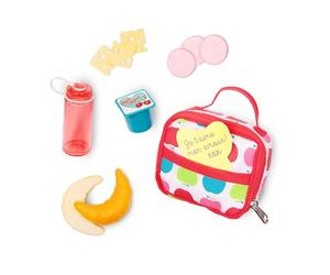 Our Generation - Vamos a Comer - Bolsa de Almuerzo Escolar - Juego de Comida - Accesorios para muñecas de 46 cm - Jugar a Simular - Juguete para niños a Partir de 3 años