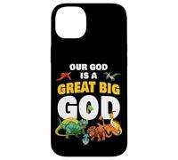Our God is a Great Big God - Christian Faith Kids Dinosaur Carcasa para iPhone 14 Plus