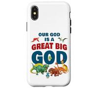 Our God is a Great Big God - Christian Faith Kids Dinosaur Carcasa para iPhone X/XS