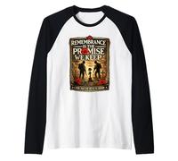 Our Heroes Remembrance is The Promise We Keep Inspire Cita Camiseta Manga Raglan
