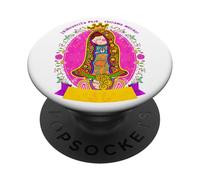 Our Lady De Guadalupe Sant Mary Latinx Christians, Catholics PopSockets PopGrip Adhesivo