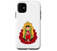 Our Lady of Guadalupe Chibi Style Tee Mexican Devotion Carcasa para iPhone 11