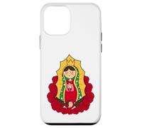 Our Lady of Guadalupe Chibi Style Tee Mexican Devotion Carcasa para iPhone 12 mini